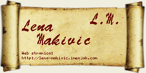 Lena Makivić vizit kartica
